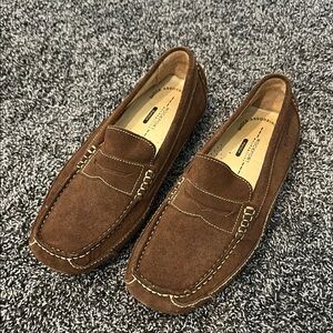 Rockport Men's Brown Suede Slip-On Loafers NWOT